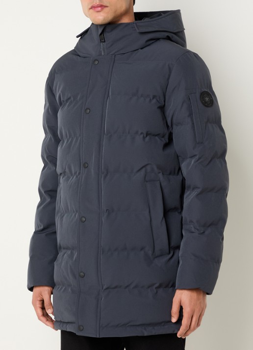 Airforce Chuck gewatteerde parka met capuchon en ritszakken