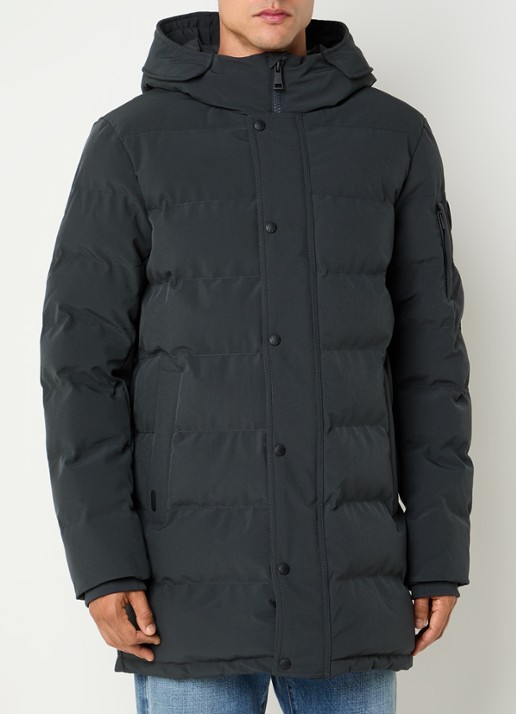 Airforce Chuck gewatteerde parka met capuchon en ritszakken