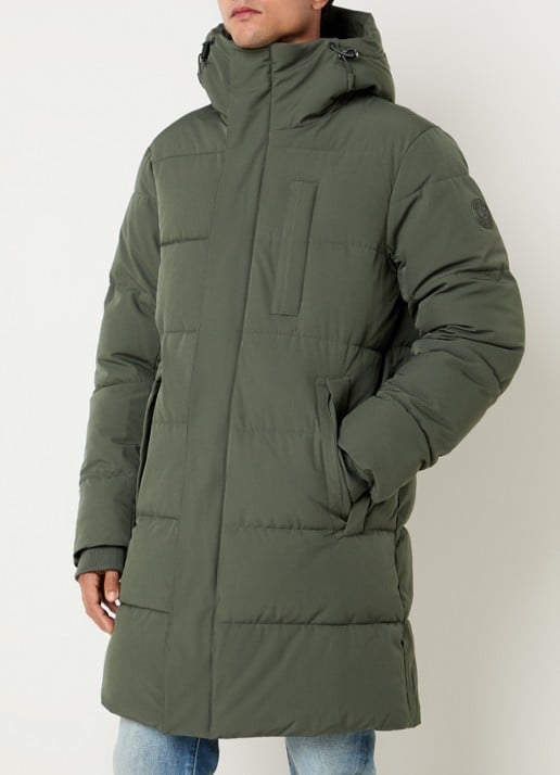 Airforce Colt gewatteerde parka met capuchon en ritszakken