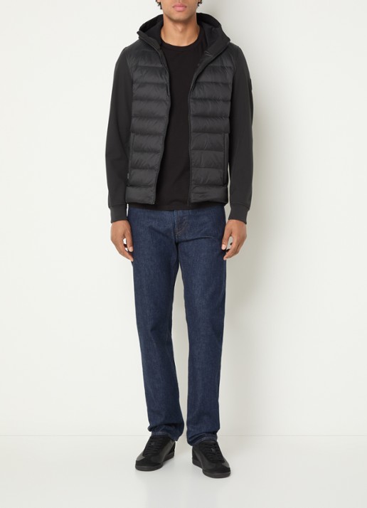 Airforce Cove gewatteerd windjack - voorkant 2 zwart