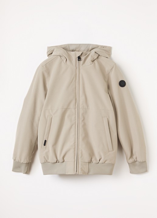 Airforce Gewatteerd bomberjack van softshell met capuchon