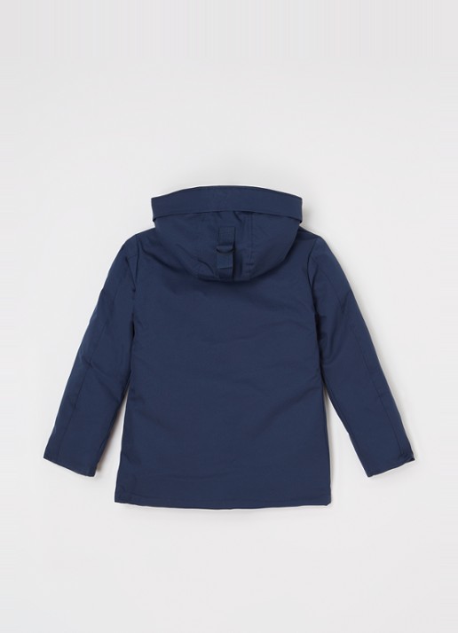 Airforce Gewatteerde jas met capuchon - achterkant 3 blauw