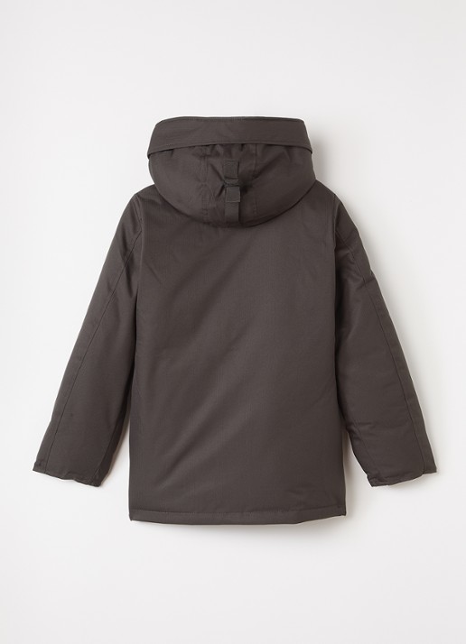 Airforce Gewatteerde parka met capuchon - achterkant 3 donkerbruin