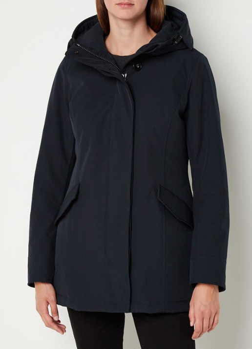 Airforce Gewatteerde parka met klepzakken en capuchon  - detail 2 donkerblauw