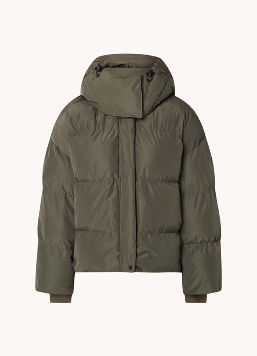 Airforce Gia puffer jack met afneembare capuchon - voorkant 3 lindegroen