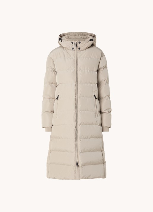 Airforce Grace gewatteerde jas met capuchon - voorkant khaki