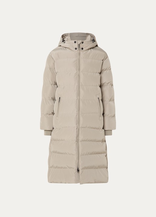 Airforce Grace gewatteerde jas met capuchon - voorkant 3 donkerbeige
