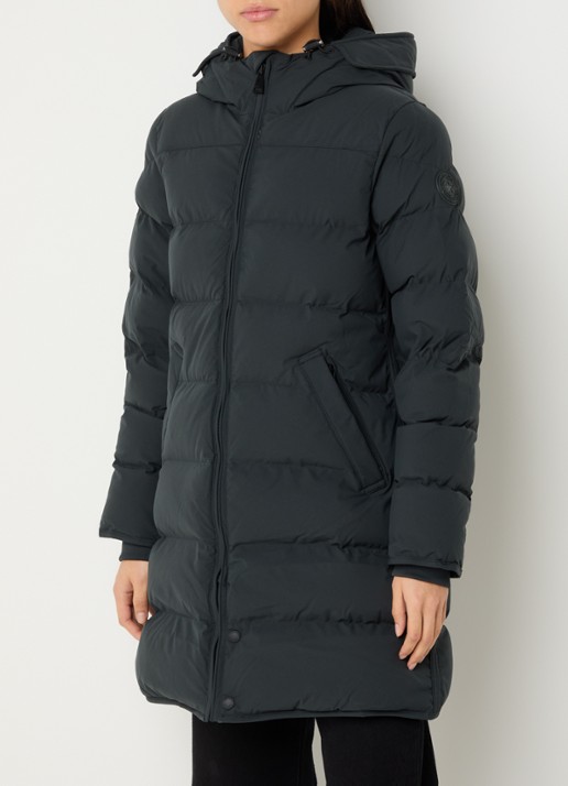 Airforce Jade puffer jas met capuchon en steekzakken