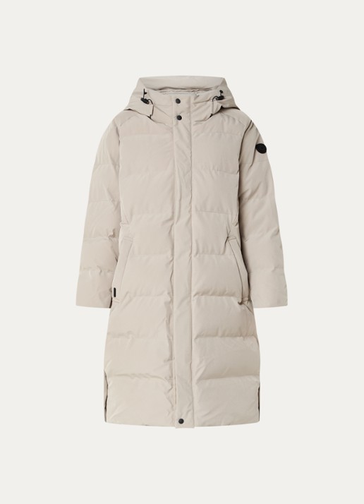 Airforce Janet gewatteerde parka van  polyester    - voorkant 2 beige