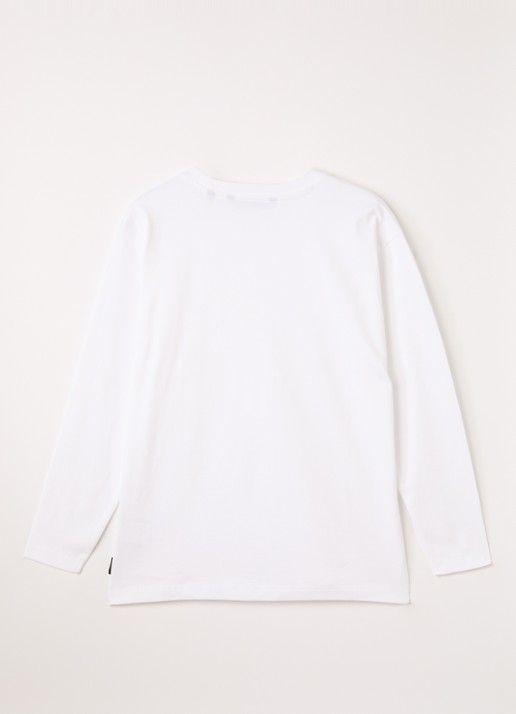 Airforce Longsleeve met logo - voorkant 2 wit
