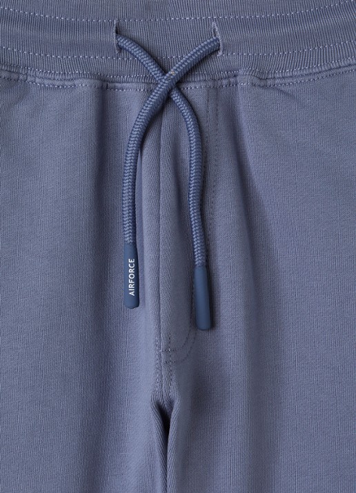 Airforce Loose fit korte joggingbroek - detail 5 staalblauw