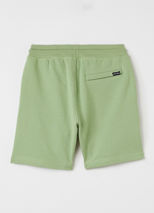 Airforce Loose fit korte joggingbroek - voorkant 3 groen
