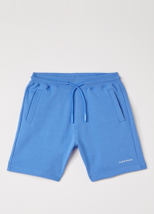 Airforce Loose fit korte joggingbroek - voorkant 5 blauw