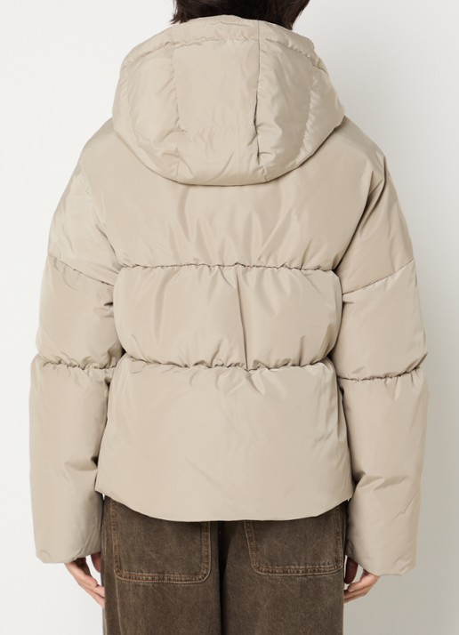 Airforce Maya puffer jack met steekzakken - achterkant 3 creme