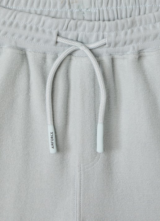 Airforce Milo straight fit korte joggingbroek van katoen - detail lichtblauw