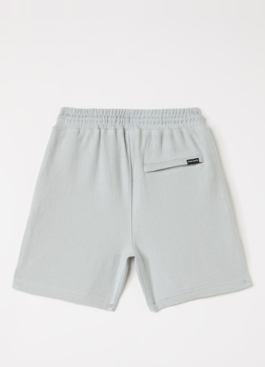 Airforce Milo straight fit korte joggingbroek van katoen - voorkant 3 lichtblauw