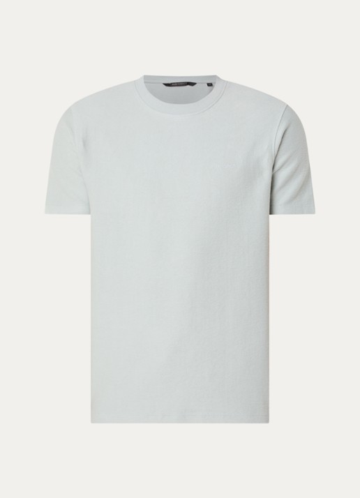 Airforce Milo T-shirt met logoborduring - voorkant 3 mint