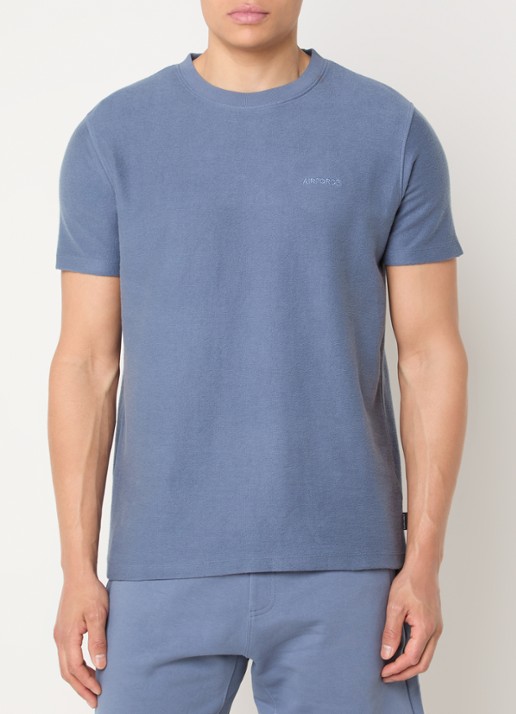Airforce Milo T-shirt met logoborduring