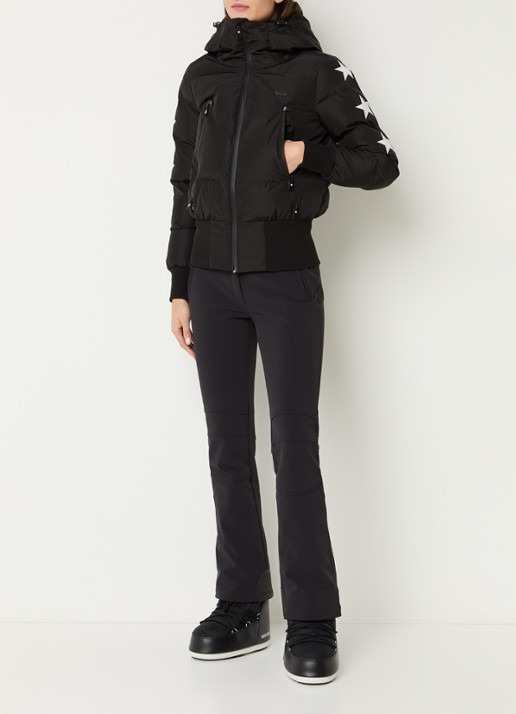 Airforce Nashoba ski-jas met capuchon en waterafstotende coating - voorkant 5 zwart