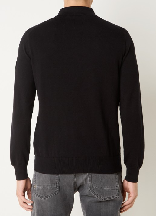 Airforce Regular fit polo met logo - achterkant 2 zwart