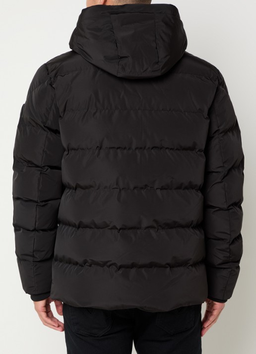 Airforce Robin puffer jack met capuchon - achterkant 6 zwart