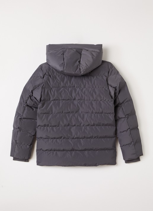 Airforce Robin puffer jack met capuchon - achterkant grijs