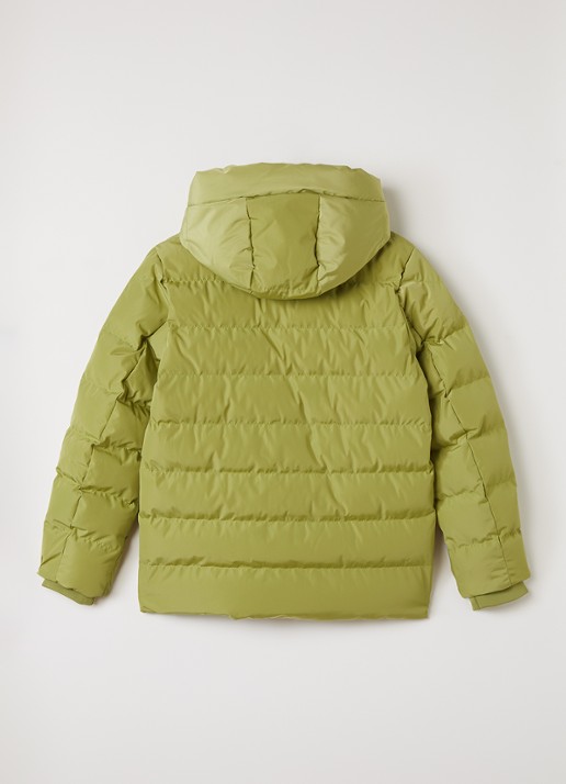 Airforce Robin puffer jack met capuchon - achterkant mosgroen