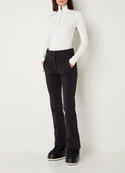 Airforce Ruby ribgebreide skipully met halve rits - voorkant 4 wit