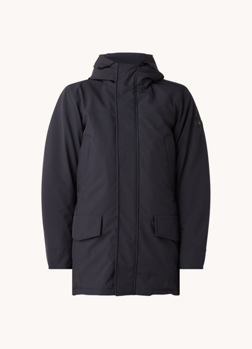 Airforce Snow gewatteerde parka met capuchon - voorkant 2 donkerblauw