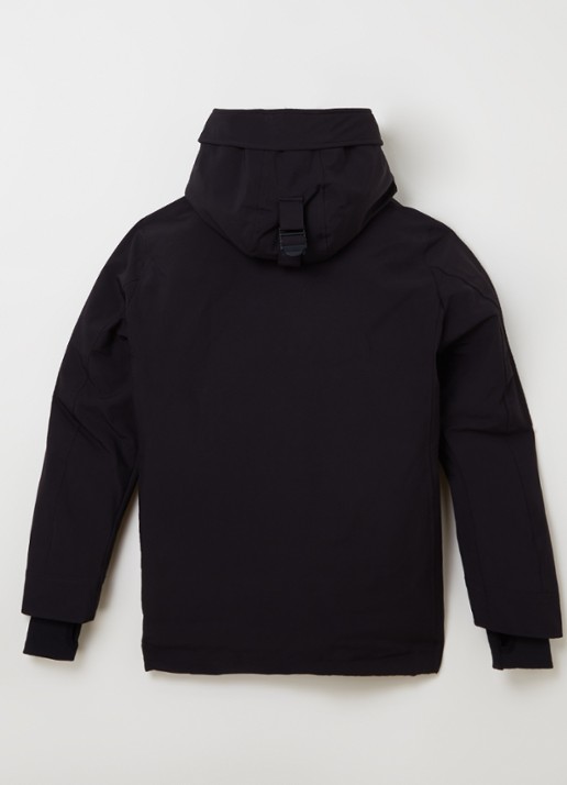 Airforce Snow gewatteerde parka met capuchon  - achterkant zwart