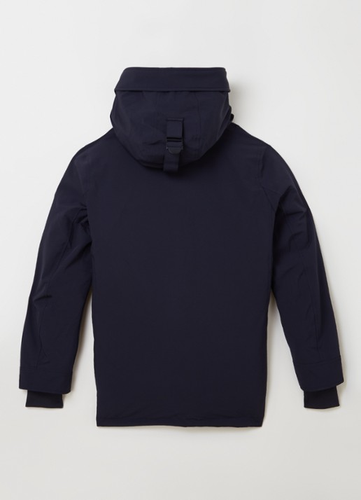 Airforce Snow gewatteerde parka met capuchon  - achterkant donkerblauw
