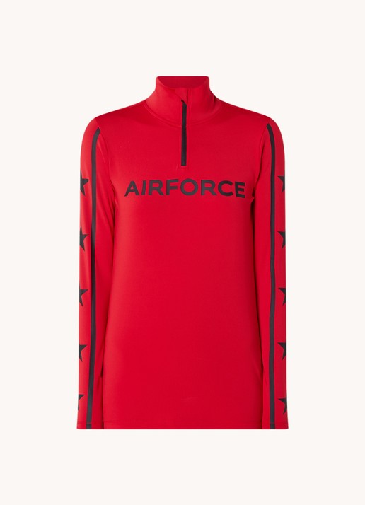 Airforce Squaw Vally skipully met logoprint - voorkant rood