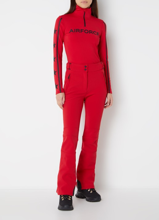 Airforce Squaw Vally skipully met logoprint - voorkant 2 rood