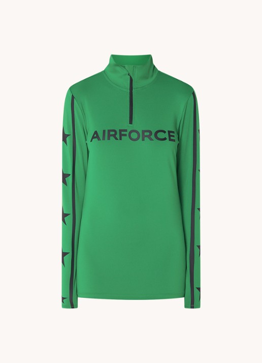 Airforce Squaw Vally skipully met logoprint - voorkant groen