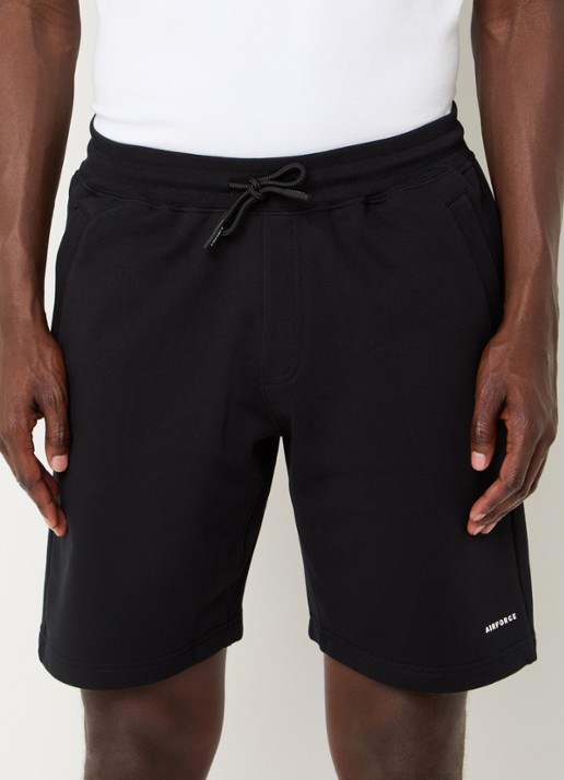 Airforce Straight fit korte joggingbroek met logo