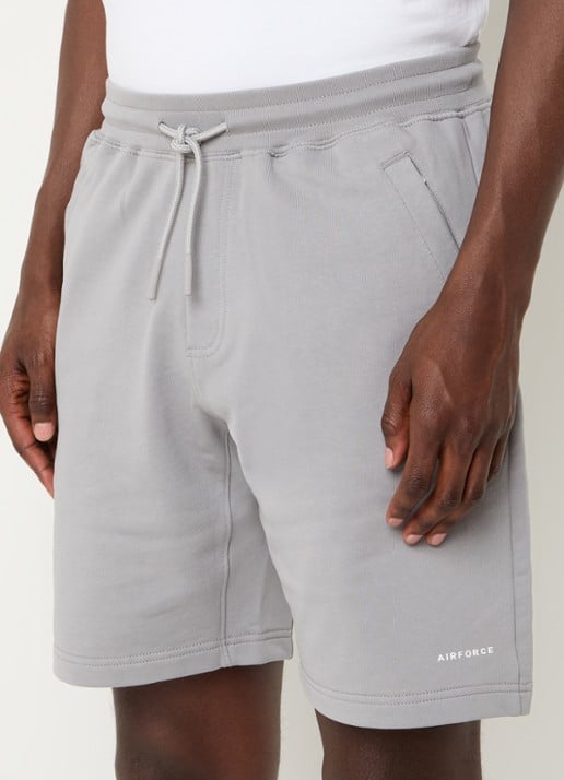 Airforce Straight fit korte joggingbroek met logo