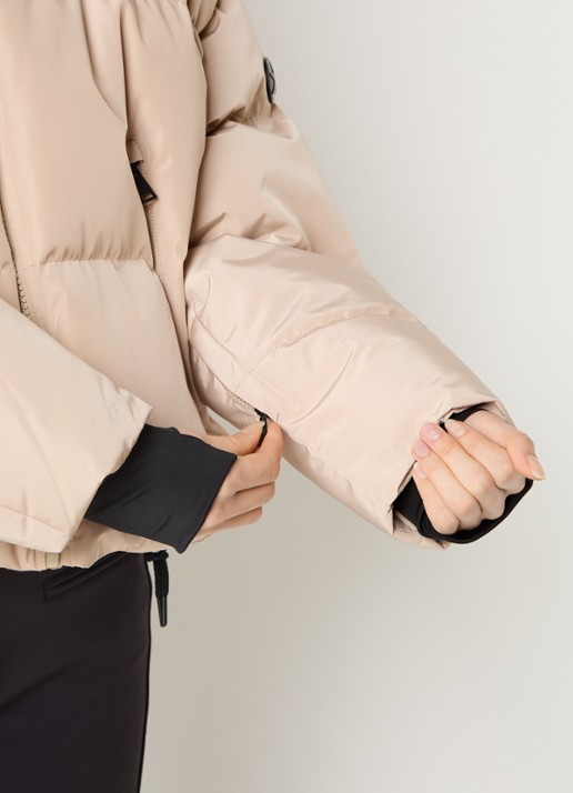Airforce Sun Peaks ski-jas met afneembare capuchon en ritszakken - detail 5 beige
