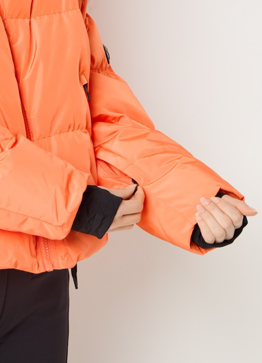 Airforce Sun Peaks ski-jas met afneembare capuchon en ritszakken - detail 2 orange