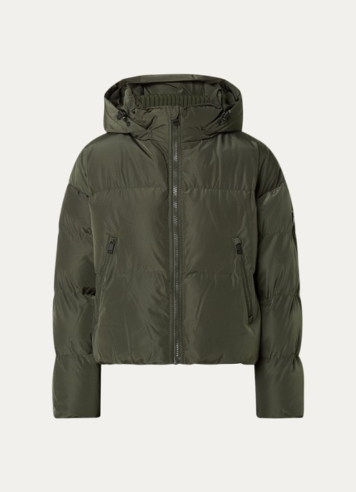 Airforce Sun Peaks ski-jas met afneembare capuchon en ritszakken - voorkant 5 bronsgroen