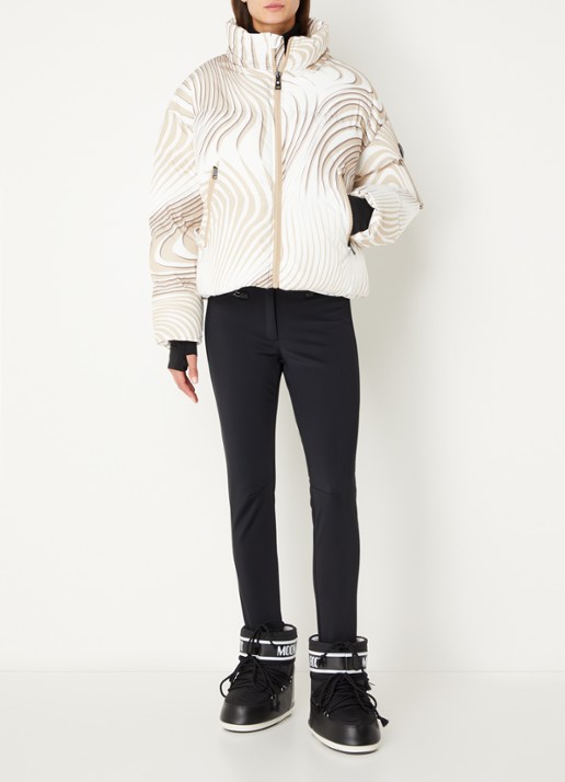 Airforce Sun Peaks ski-jas met afneembare capuchon en ritszakken - voorkant 5 beige