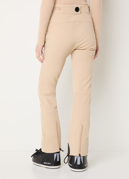 Airforce Sundance Mountain high waist flared skibroek met ritszakken - achterkant beige