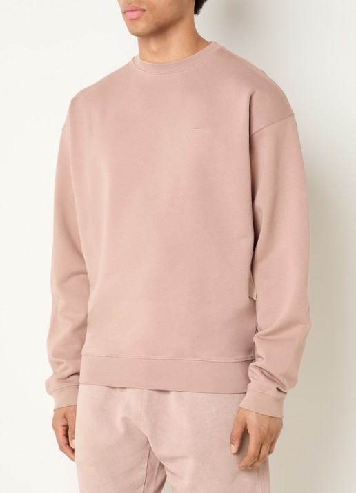 Airforce Sweater met logo- en backprint - achterkant 2 oudroze