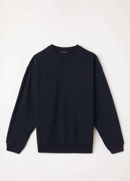 Airforce Sweater met logo- en backprint