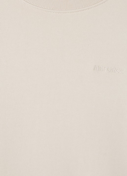 Airforce Sweater met logo- en backprint - detail 3 blauw