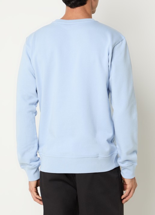 Airforce Sweater met logo - achterkant blauwgrijs