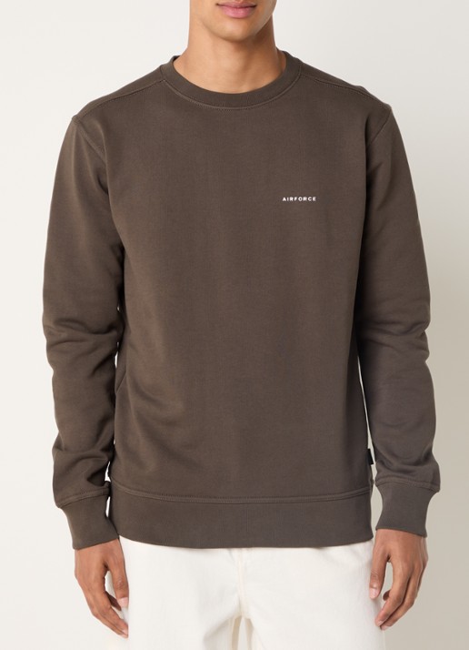 Airforce Sweater met logo