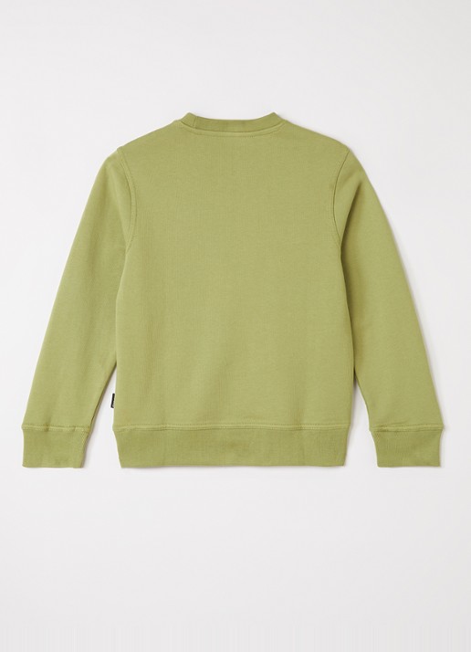 Airforce Sweater met logo - voorkant 2 lime