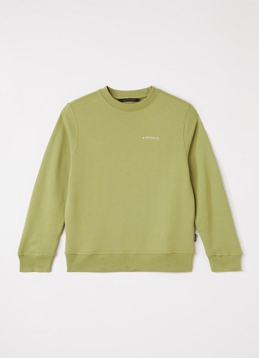 Airforce Sweater met logo