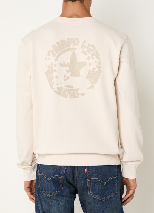 Airforce Sweater met logoborduring en backprint