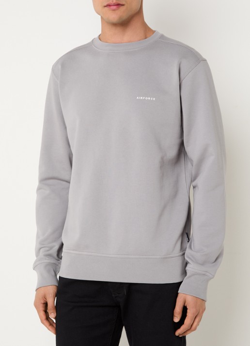 Airforce Sweater van  katoen met logo
